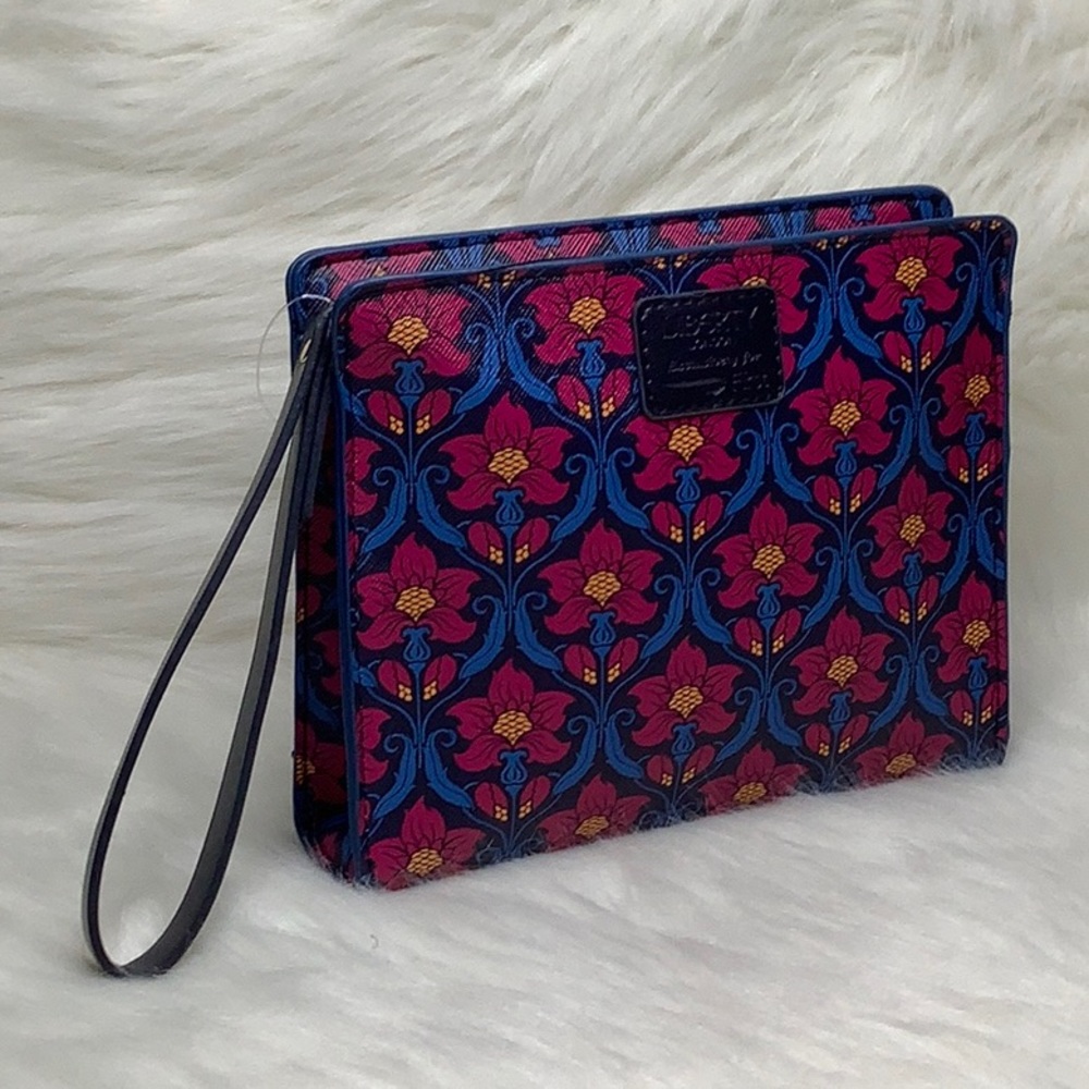 NWOT Liberty London Floral Print Coated Canvas Cluch - Picture 10 of 16